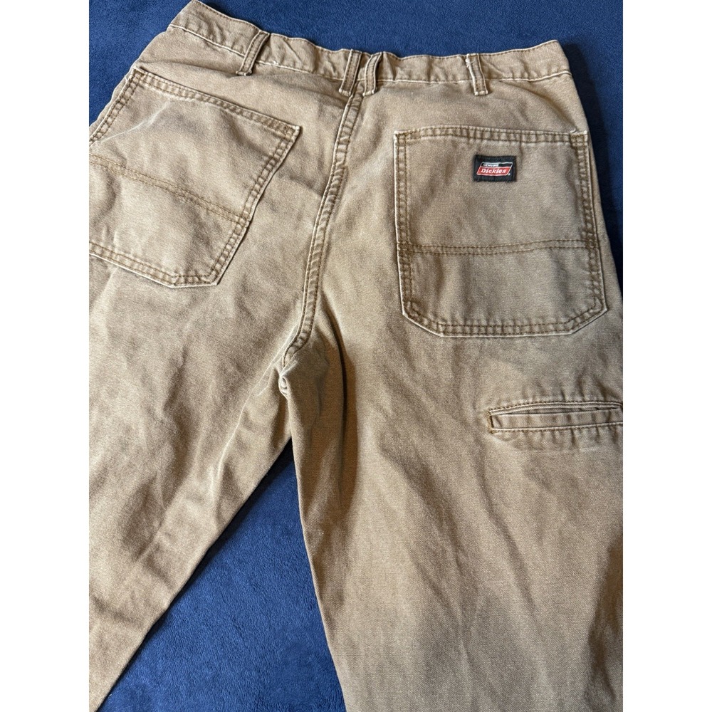 Vtg Dickies Canvas Carpenter Pants Mens 32x30 Brown Workwear Trousers
